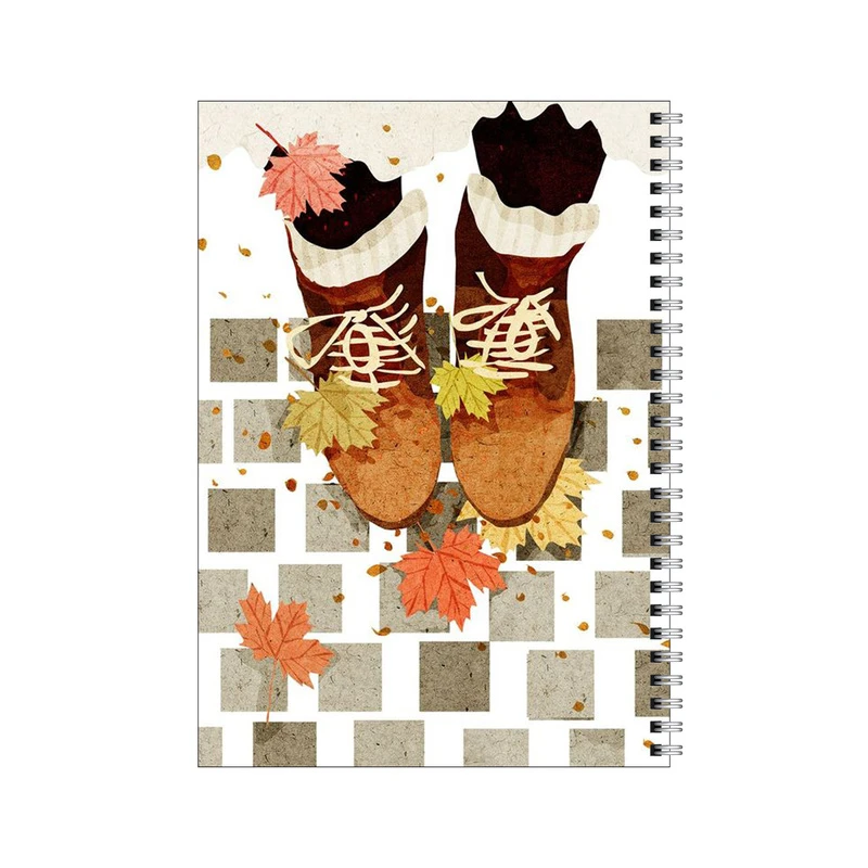 دفتر مشق 50 برگ بامبیلیپ طرح کفش و استایل و پاییز کد 5079087