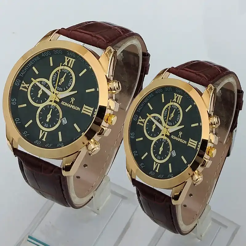 ست ساعت مچی عقربه ای زنانه و مردانه کد 544