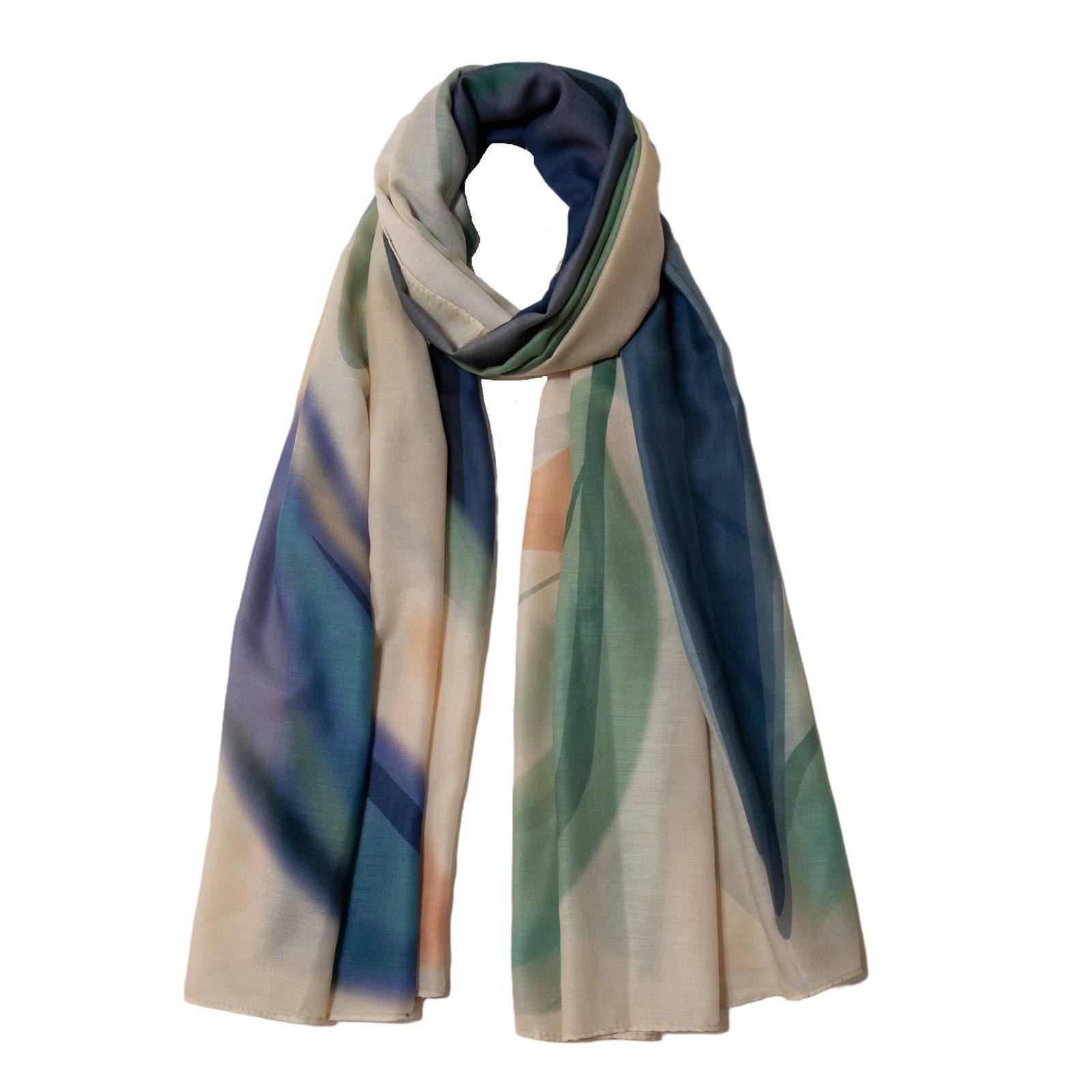 شال زنانه مدل نخ کلاسیک بهاری کد ANA-1280 -  - 1