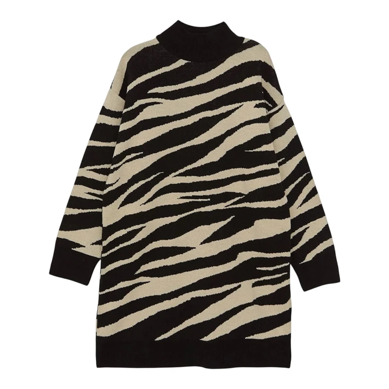 تونیک آستین بلند زنانه ال سی وایکیکی مدل زبرا ضد حساسیت