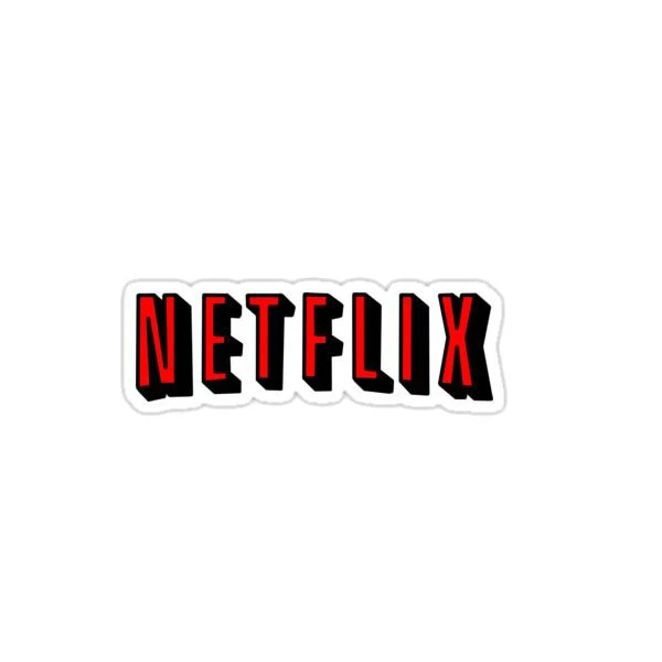 استیکر لپ تاپ مرجانی طرح netflix کد 124