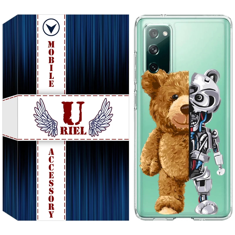 کاور یوریل مدل Clear کد 40 طرح خرس مناسب برای گوشی موبایل سامسونگ Galaxy S20 FE
