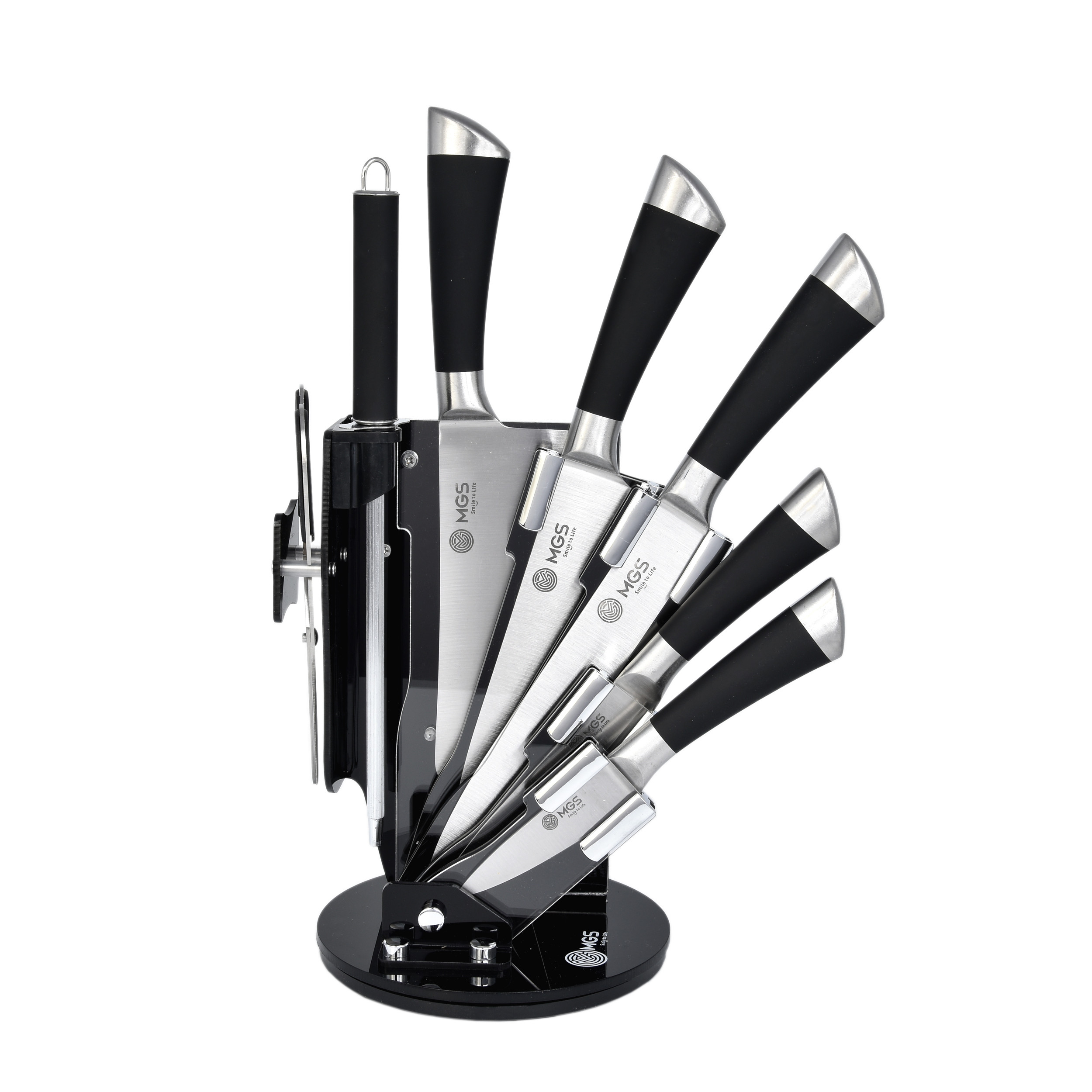 سرویس چاقو آشپزخانه 9 پارچه ام جی اس مدل KS-9022B