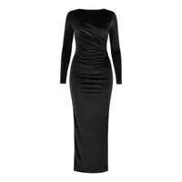 پیراهن یقه گرد زنانه مدل Veloura کد M5395