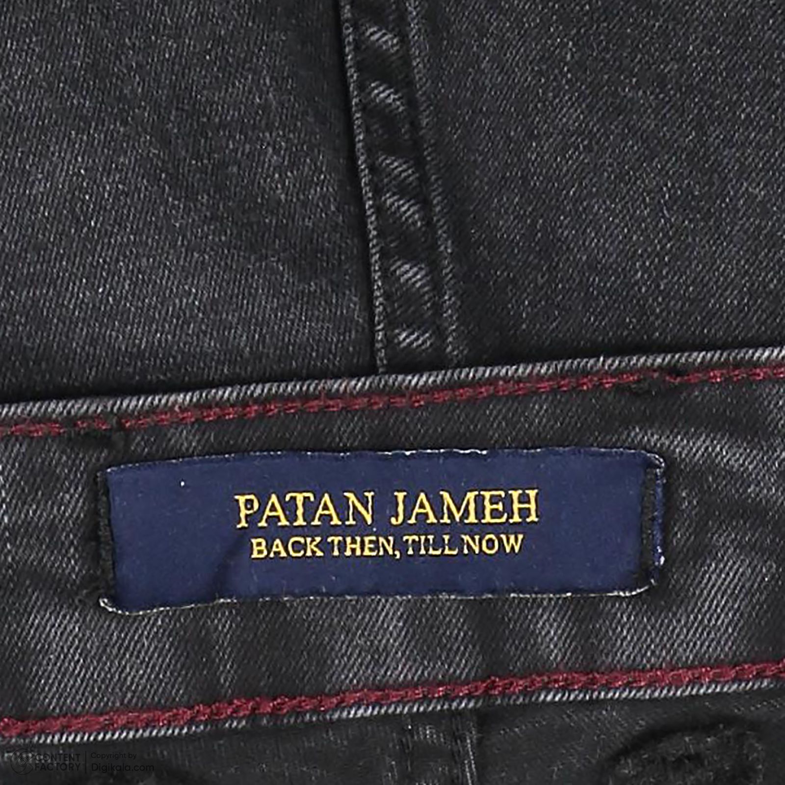 شلوار جین مردانه پاتن جامه مدل راسته 101121020243846 رنگ ذغالی -  - 5