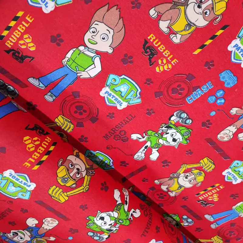 پارچه ملحفه طرح کودک مدل سگ نگهبان