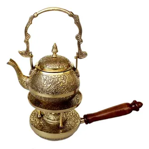 ست قوری و وارمر مدل فتیله الکلی کد 124
