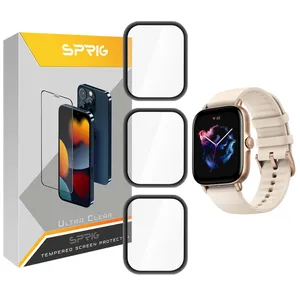 محافظ صفحه نمایش نانو اسپریگ مدل SPG مناسب برای ساعت هوشمند امیزفیت GTS 3 بسته سه عددی