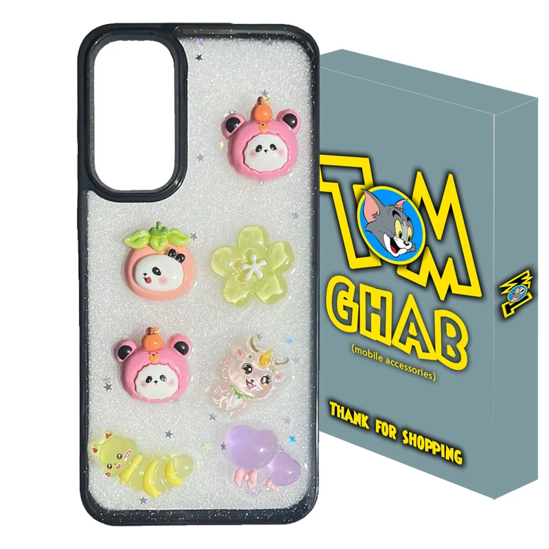 کاور تام قاب مدل بلک لایت طرح عروسکی مناسب برای گوشی موبایل سامسونگ Galaxy A55