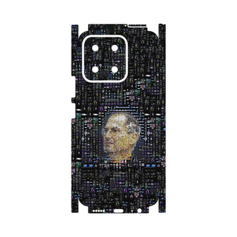 برچسب پوششی ماهوت مدل Collage of Steve Jobs 2-FullSkin مناسب برای گوشی موبایل آنر X5b Plus