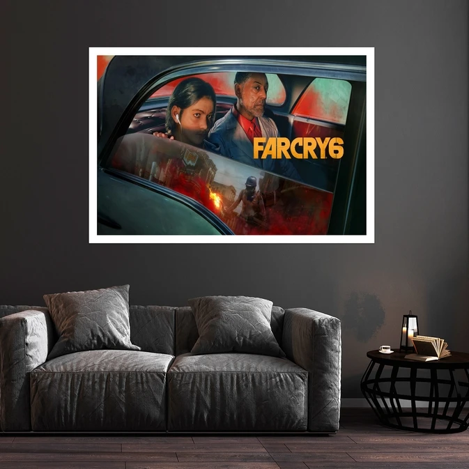 تابلو بکلیت طرح بازی Far-Cry مدل قاب شاسی W-s8779