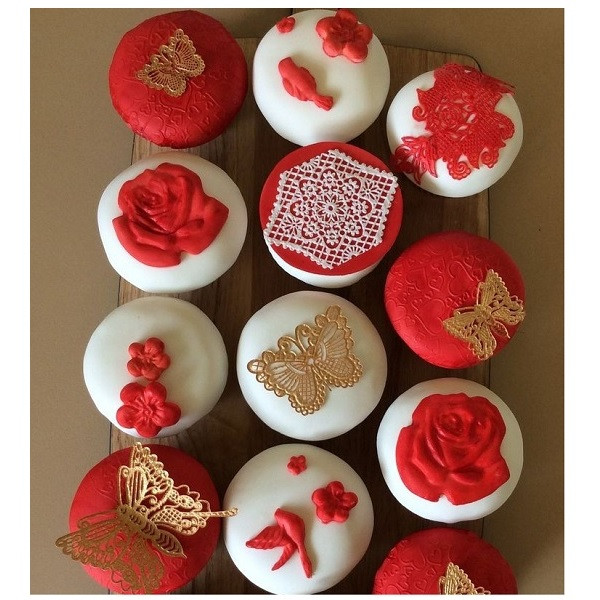 سیلیکون قالب گیری به گز مدل گل قلبی