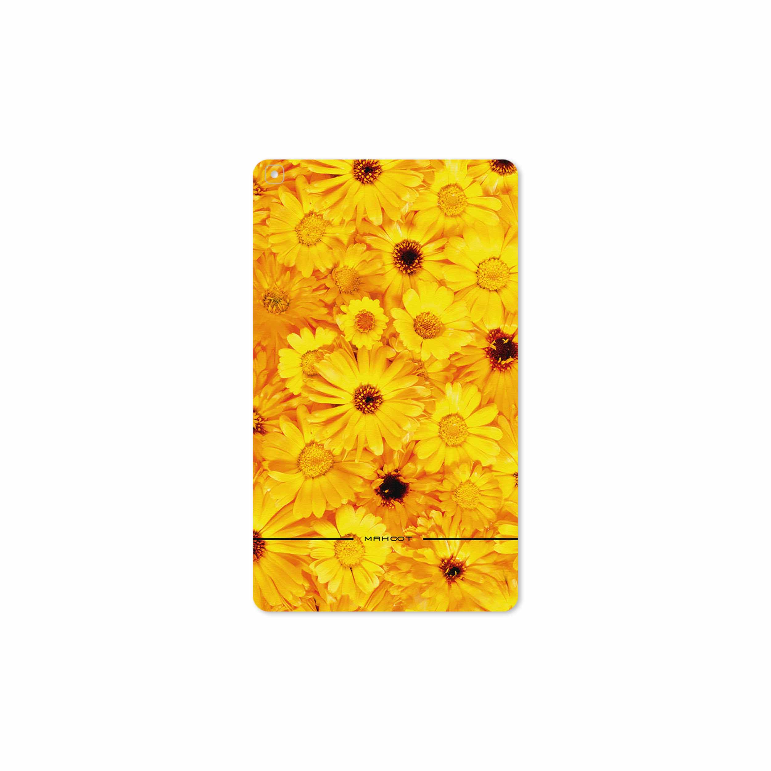 برچسب پوششی ماهوت مدل Yellow-Flower مناسب برای تبلت سامسونگ Galaxy Tab A 8.0 2019 T290