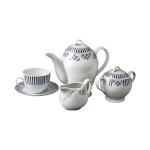 سرویس چای خوری 17 پارچه 6 نفره چینی مقصود مدل میسن