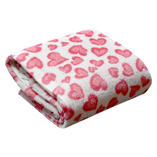 حوله حمام ازدیلک مدل Heart سایز 90x140 سانتی متر