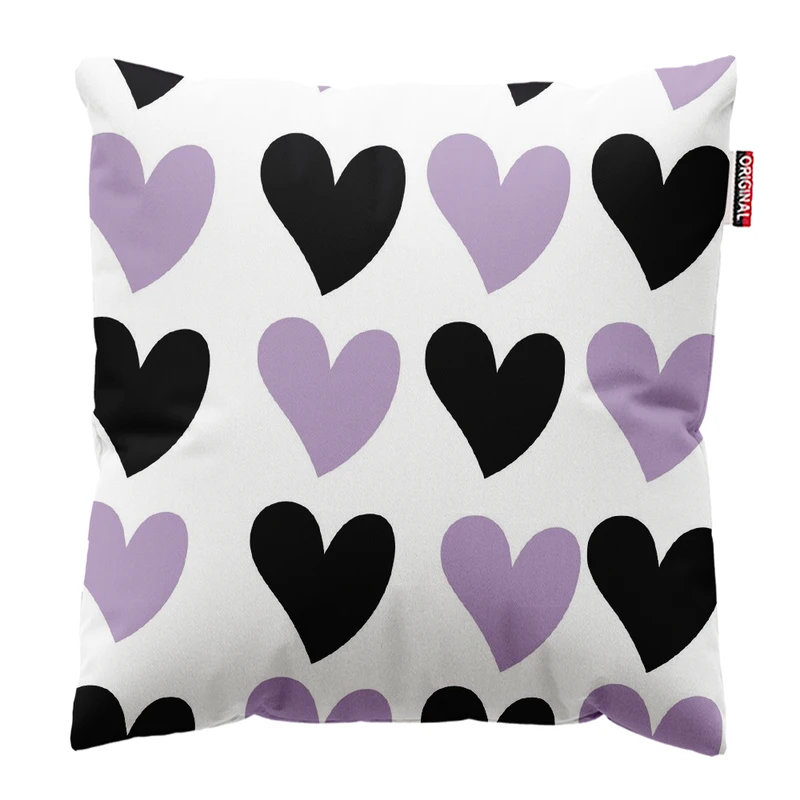   کوسن پاد آفرین طرح قلب کد 4844 سایز 30*30 سانتی متر