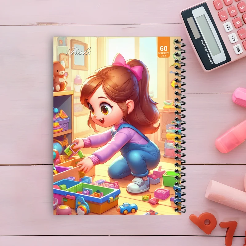 دفتر نقاشی 60 برگ انتشارات بله طرح فانتزی دخترانه کد A4-O525