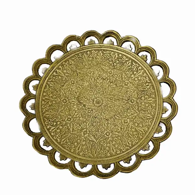 بشقاب برنجی مدل لب حلال کد 443