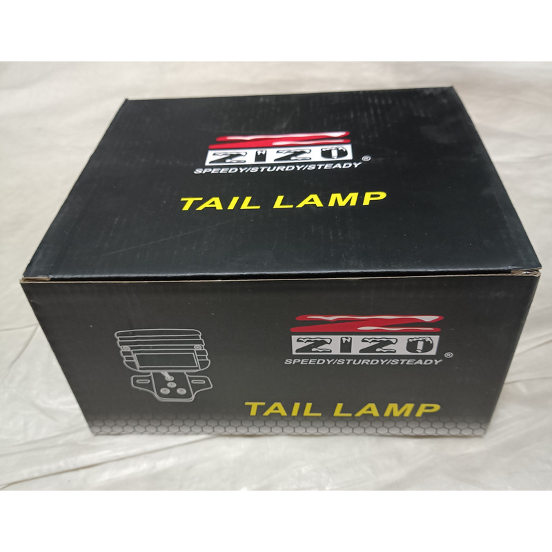 چراغ خطر عقب موتورسیکلت زیزو مدل LED مناسب برای باکسر و طرح باکسر