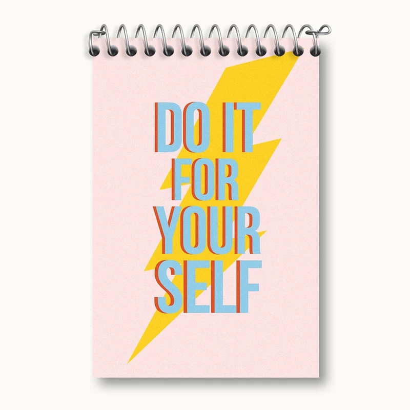 دفتر یادداشت 50 برگ خندالو مدل Do It For Your Self کد F651