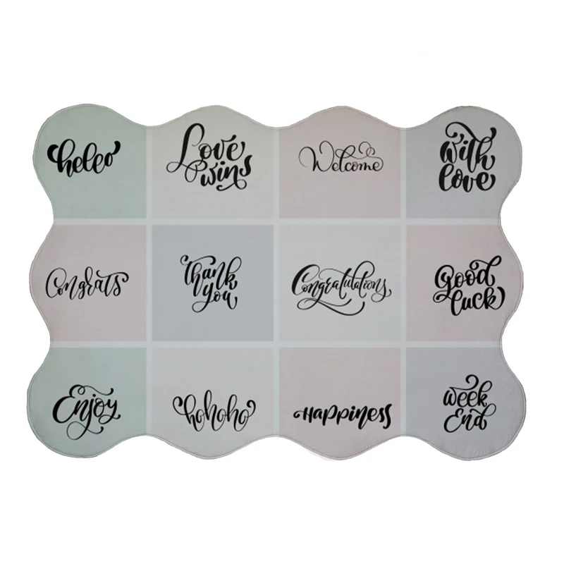 پادری مدل دالبر طرح انگلیسی کد 8258 سایز 80x110 سانتی متر 