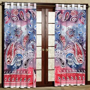 پرده مدل  بته جقه مخمل پانچی کد 1289 سایز 140x280 سانتی متر