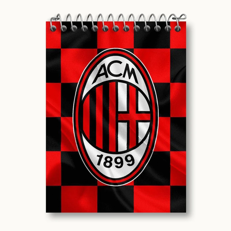 دفتر یادداشت 50 برگ خندالو مدل باشگاه آث میلان A.C. Milan کد 2029