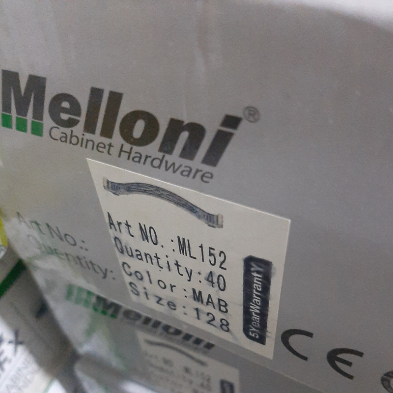 دستگیره کابینت ملونی مدل ML102 BSN192