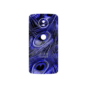 MAHOOT Purple Feather Cover Sticker for Motorola Moto G5S