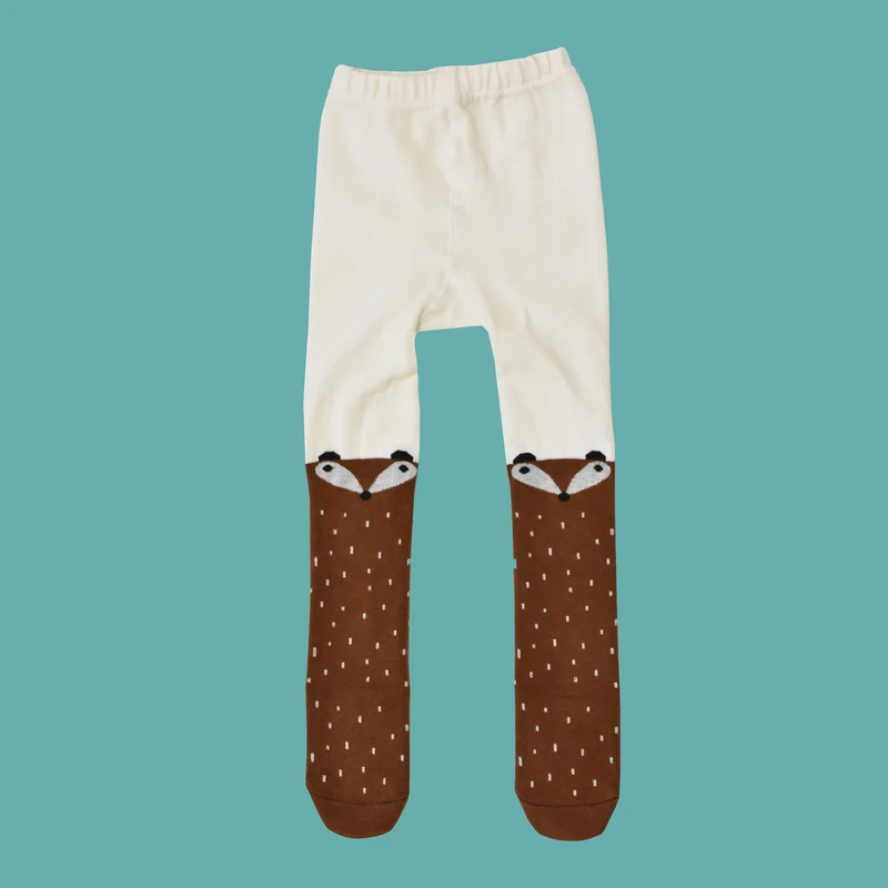 جوراب شلواری دخترانه ایپلیک مدل روباه کد R18