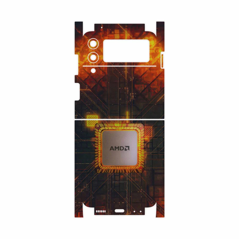 برچسب پوششی ماهوت مدل AMD-Brand-FullSkin مناسب برای گوشی موبایل سامسونگ Galaxy Z Flip3 5G