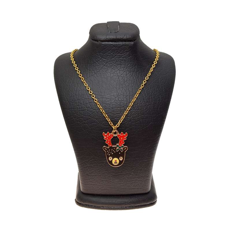 گردنبند دخترانه دلنار گالری مدل گوزن کریسمس