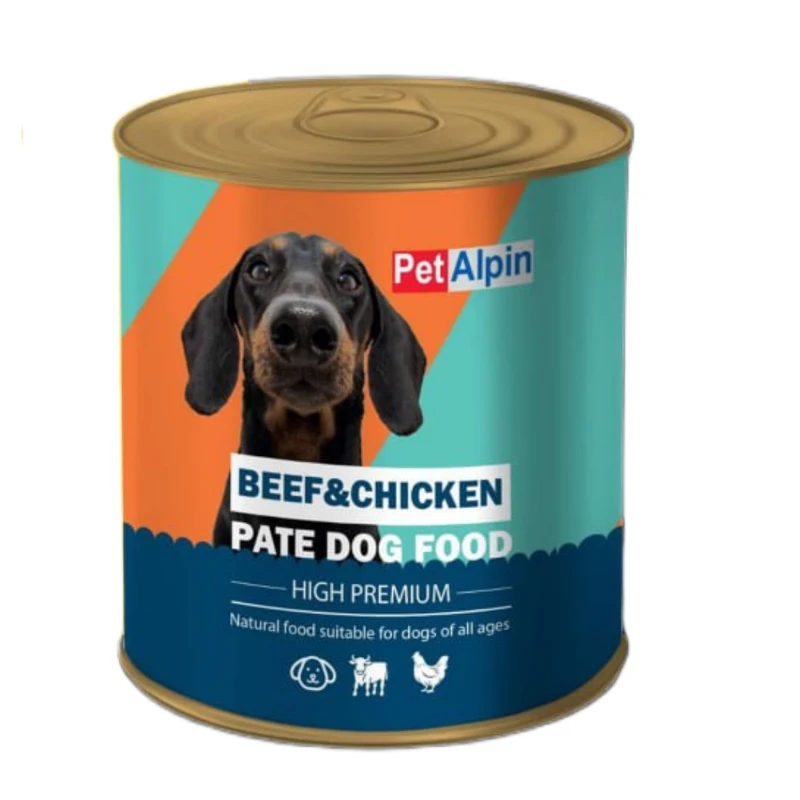 کنسرو سگ پتالپین مدل گوشت و مرغ وزن 800 گرم