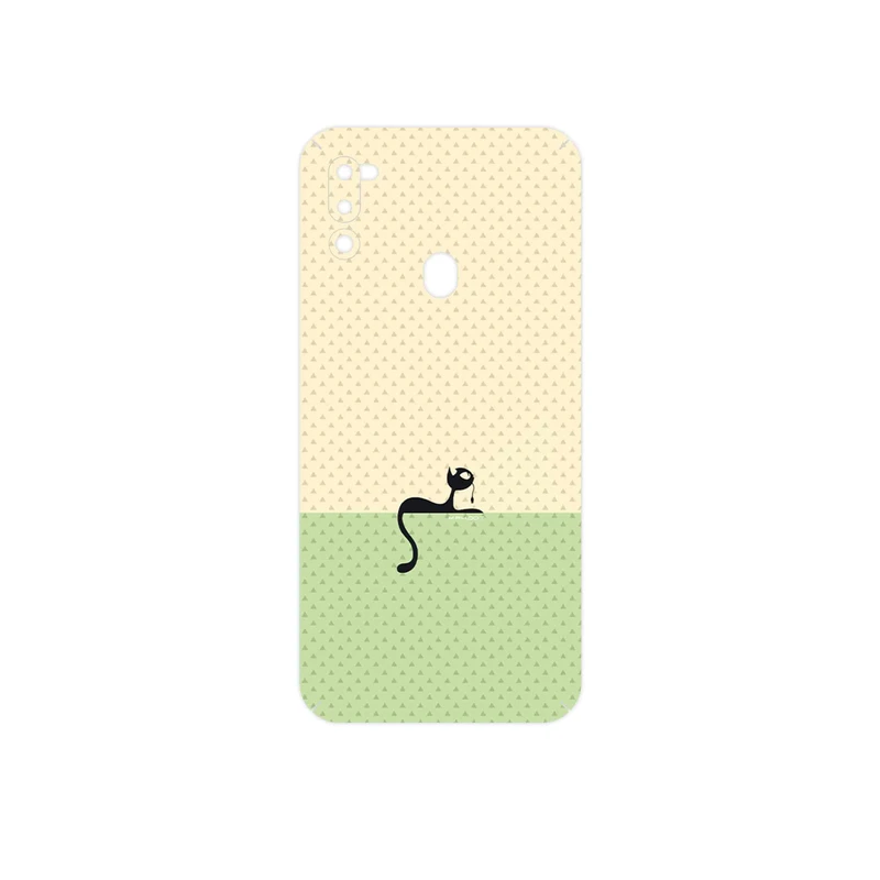 برچسب پوششی ماهوت مدل Minimal Internet Cat Icon مناسب برای گوشی موبایل سامسونگ Galaxy M21 (2021) Edition