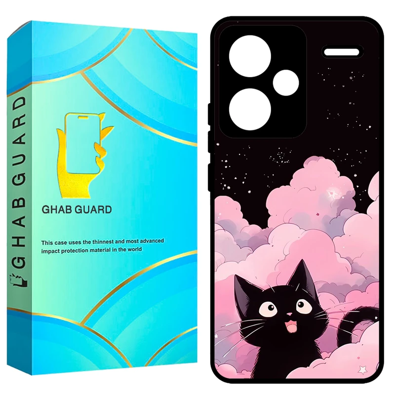 کاور قاب گارد طرح گربه مدل GCHPN13PL مناسب برای گوشی موبایل شیائومی Redmi Note 13 Pro Plus