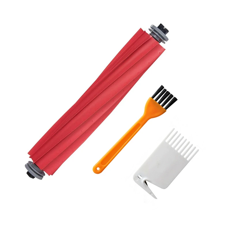 برس وسط و برس تمیز کننده جاروبرقی مدل Roborock مناسب برای جاروبرقی رباتیک روبوراک Q Revo مجموعه 3 عددی