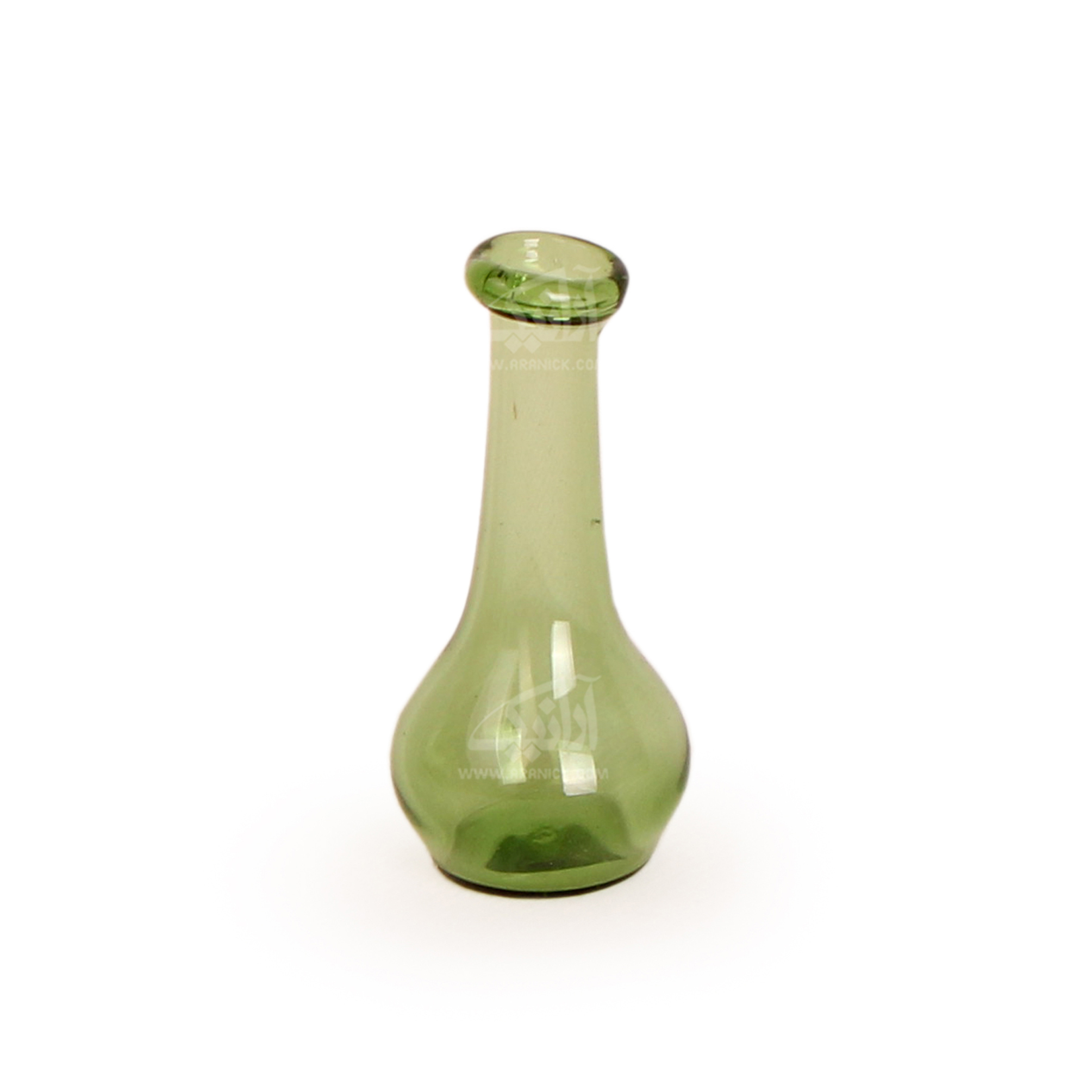 گلدان مینیاتوری شیشه گری با حرارت مستقیم‏ ‏ سبز‏ طرح ‏ساده‏ مدل 1015900048