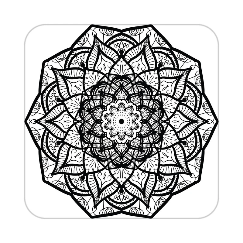 زیر لیوانی کاکتی طرح اسلیمی مدل mg10339