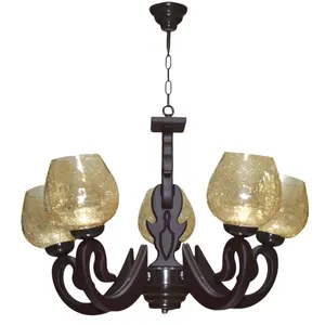  لوستر پنج شعله چشمه نور کد G707/5-BR