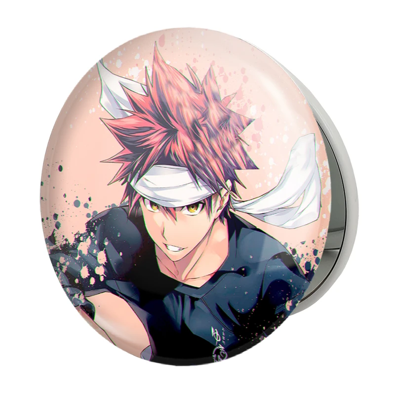آینه جیبی خندالو طرح سوما انیمه جنگ غذاها Food Wars مدل تاشو کد 16975 