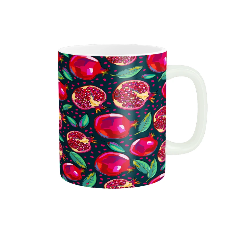 ماگ پاد آفرین مدل فانتزی طرح پاییزی شب یلدا شب چله انار کد p11636