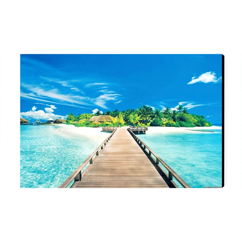 تابلو شاسی عرش مدل فانتزی منظره طبیعت ساحل کد As4018