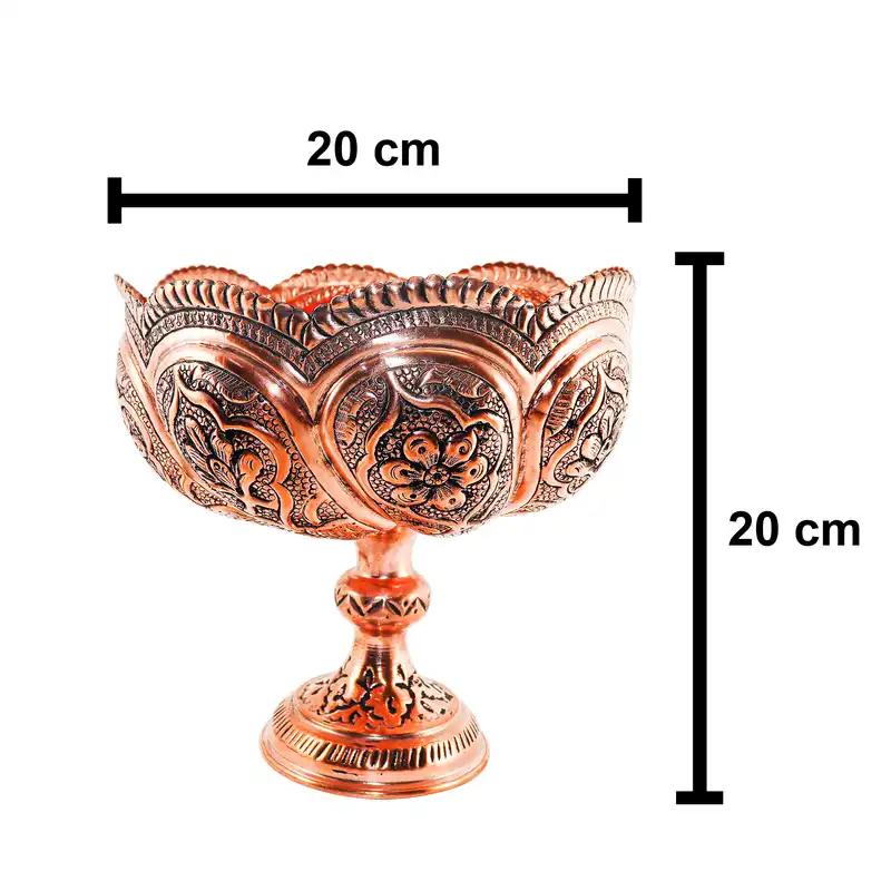 آجیل خوری قلمزنی مدل هشتگرد کد 20p20-2f4