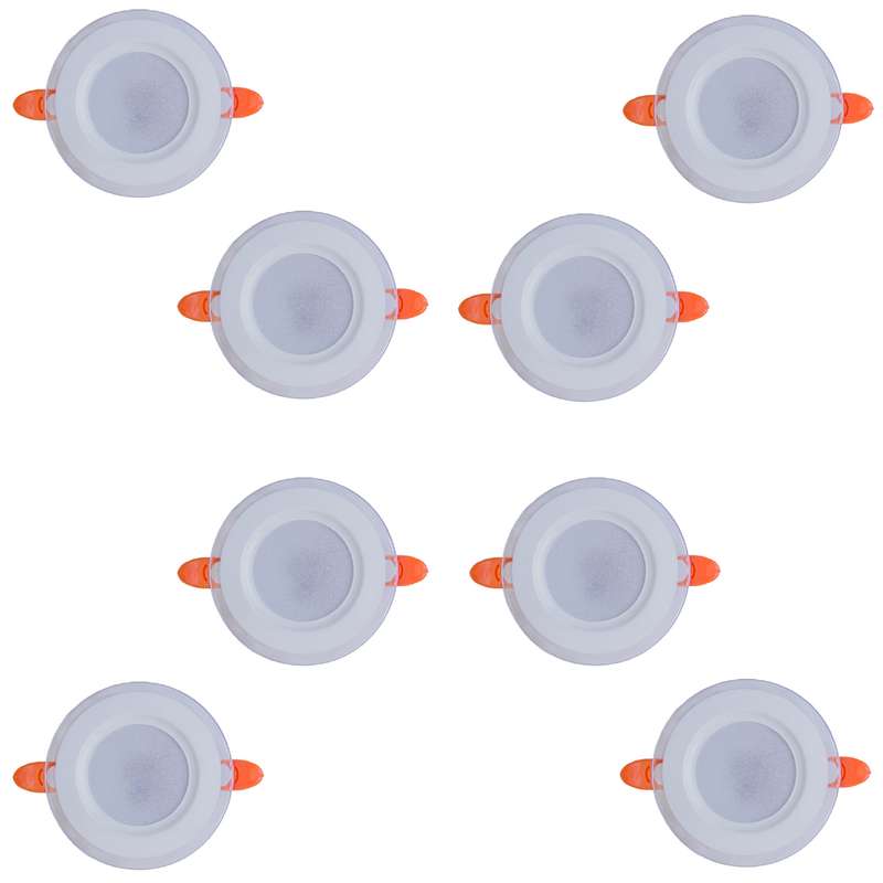 پنل ال ای دی 8 وات صبا لایت مدل دورشیشه بسته 8 عددی