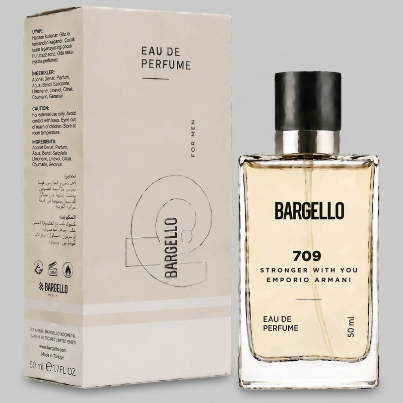 ادوپرفیوم مردانه بارگلو مدل 709 Stronger With You Emporio Armani با رایحه شیرین و گرم حجم 50 میلی‌لیتر 
