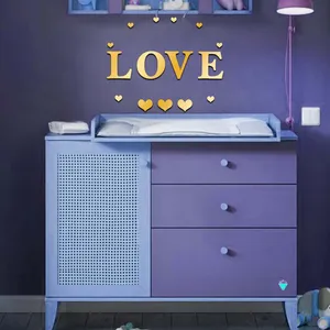 آینه پلکسی گلس مدل LOVE طرح فروردین