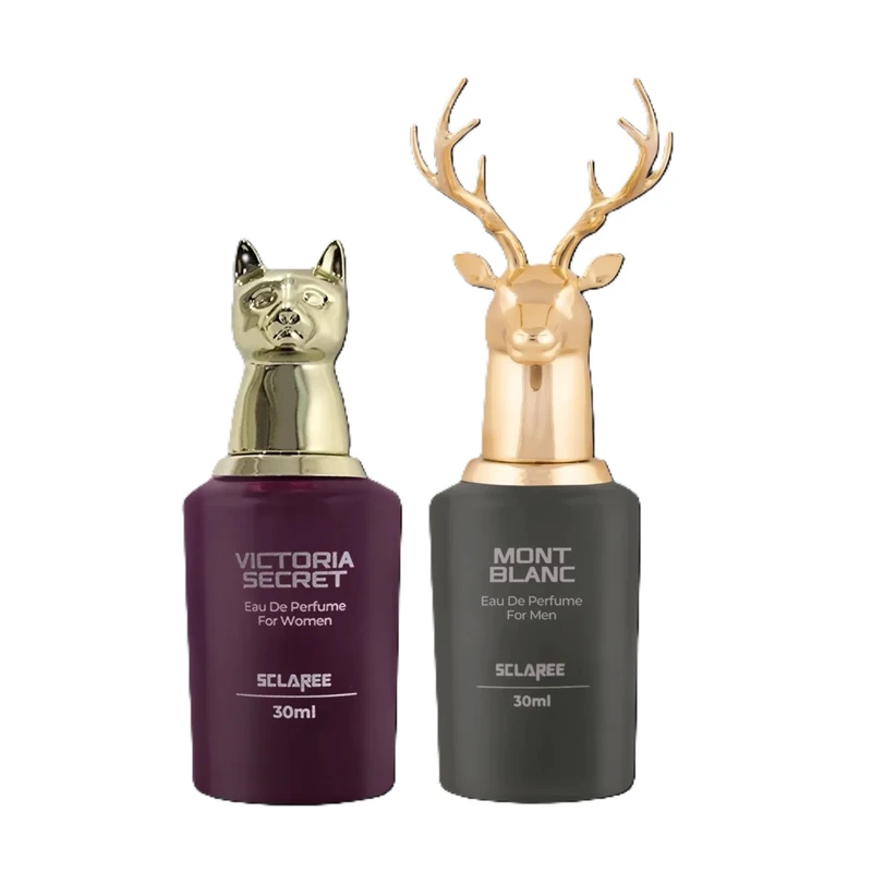 عطر جیبی اسکلاره مدل لجند مونت بلان با رایحه گرم حجم 30 میلی‌لیتر به همراه عطر جیبی اسکلاره مدل ویکتوریا سکرت با رایحه خنک حجم 30 میلی‌لیتر