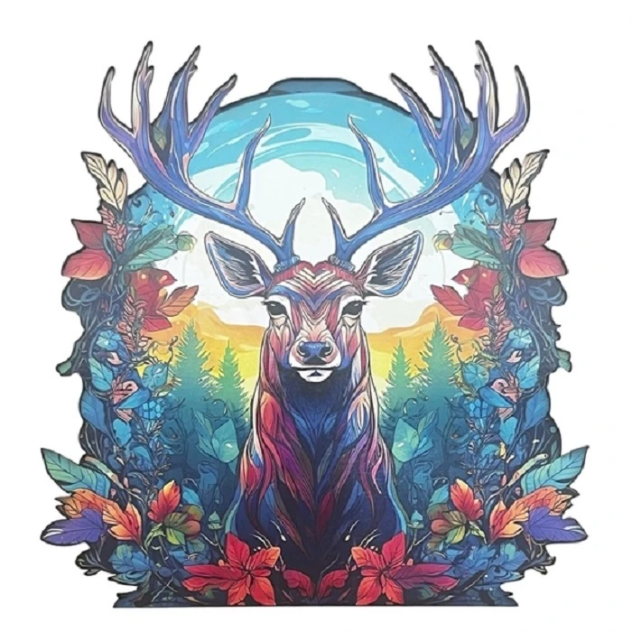 پازل 91 تکه کینگ مدل گوزن مناسب برای رده سنی 8 سال به بالا