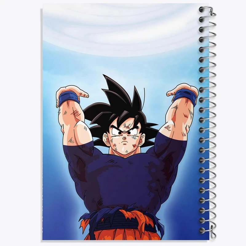 دفتر شطرنجی 50 برگ خندالو طرح گوکو انیمه دراگون بال Dragon Ball کد 12046