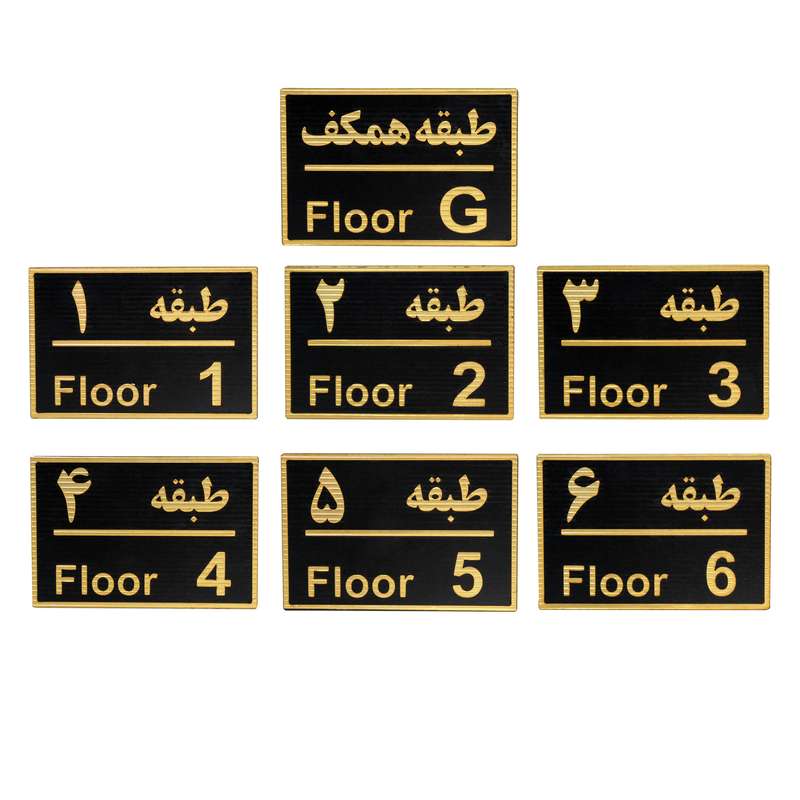 تابلو نشانگر مدل طبقه مجموعه ۷ عددی
